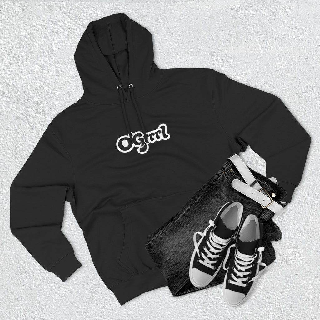 O'Grrl Logo Hoodie — Retro Script Fleece Pullover