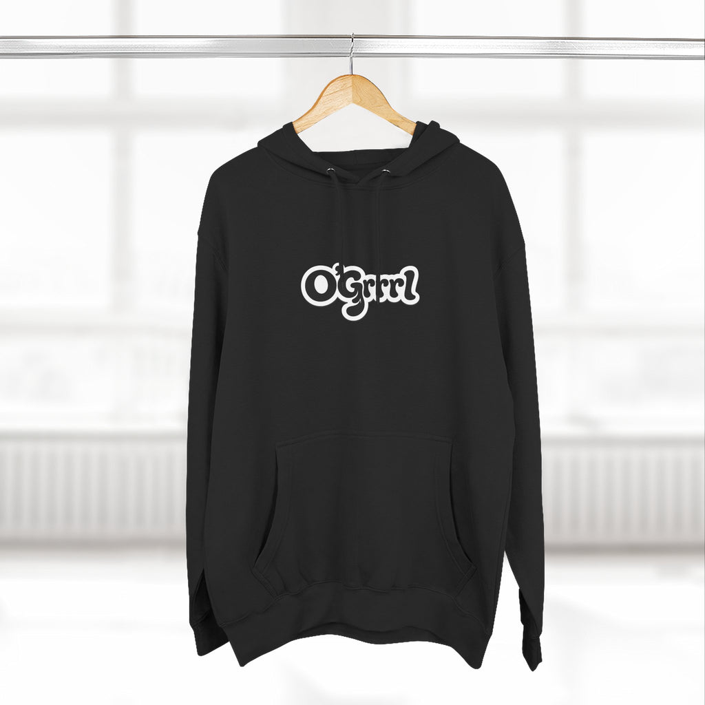 O'Grrl Logo Hoodie — Retro Script Fleece Pullover