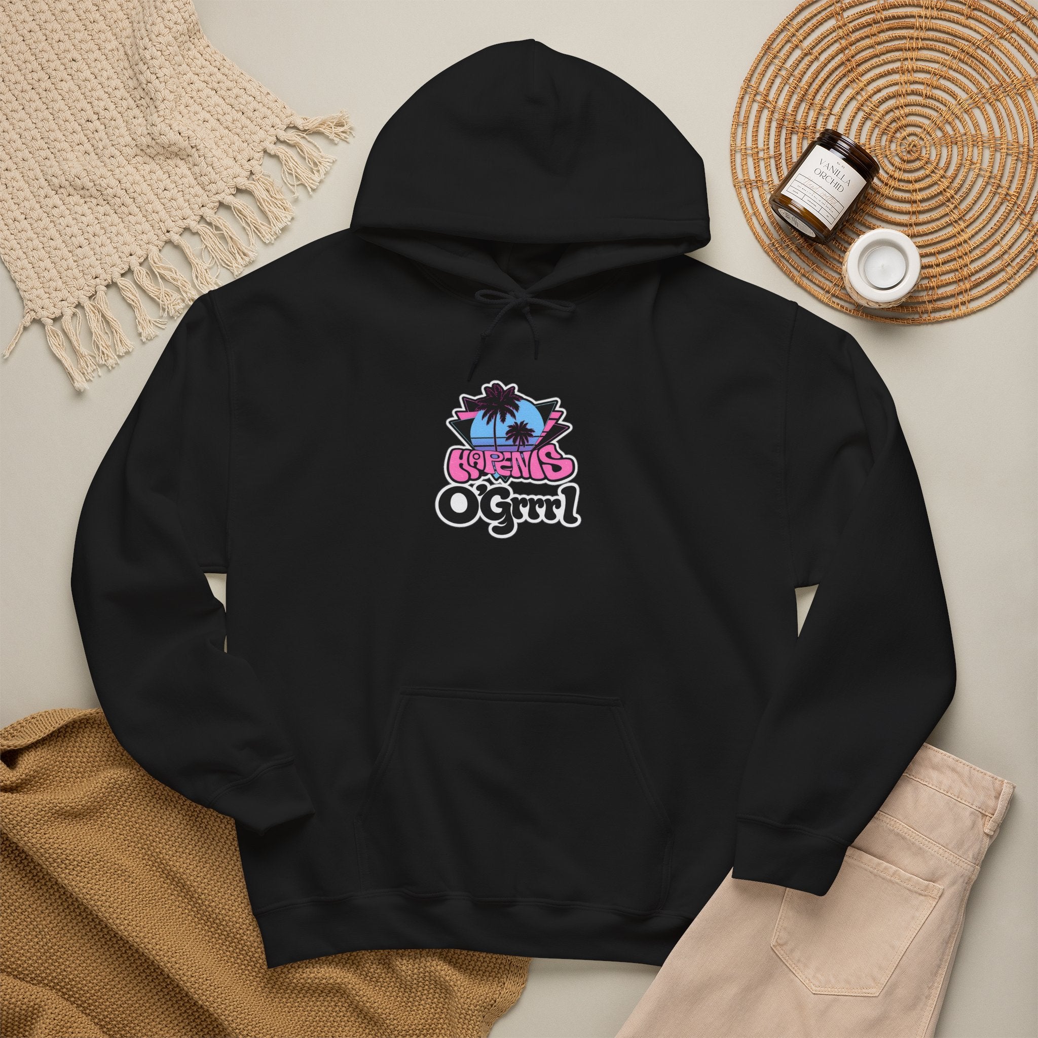 Happiness O’Grrrl..Graphic Hoodie