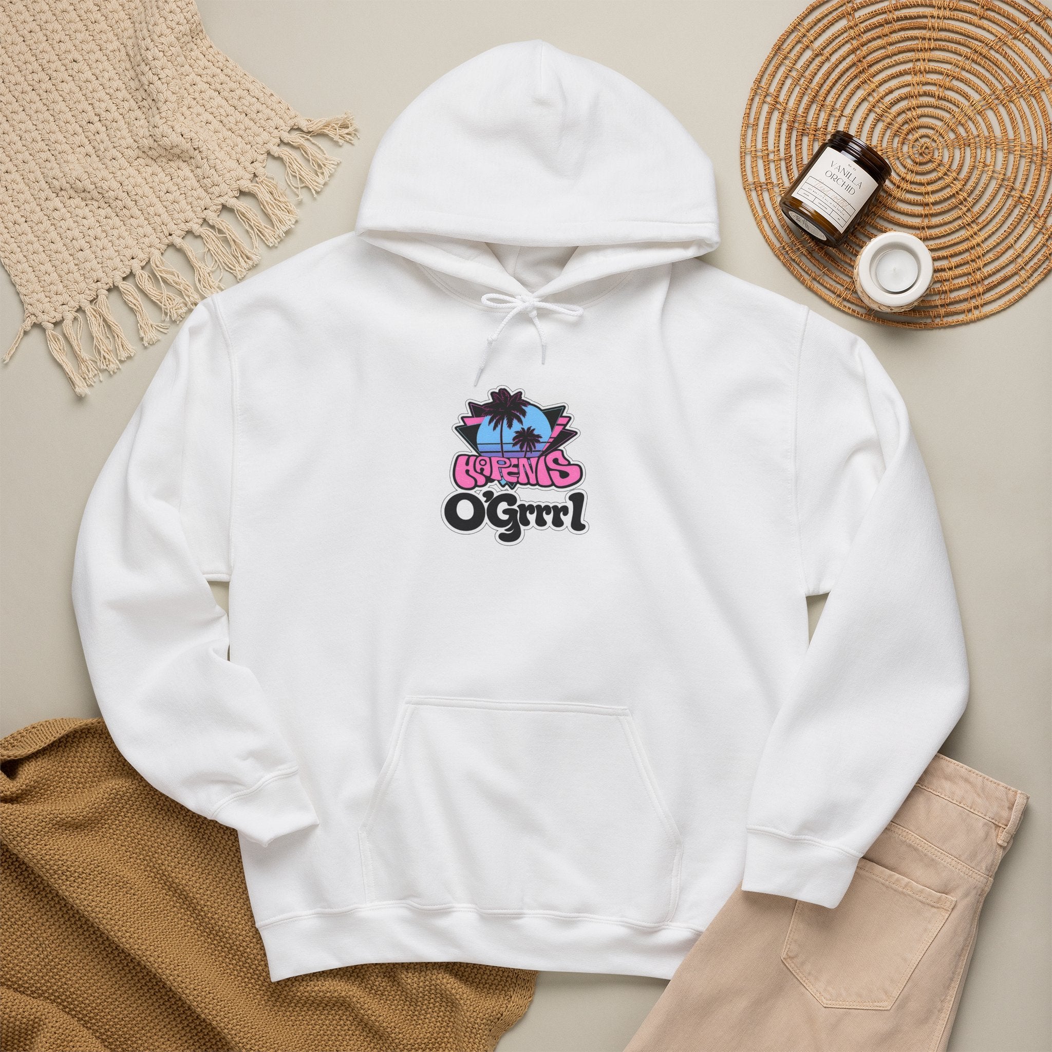 Happiness O’Grrrl..Graphic Hoodie