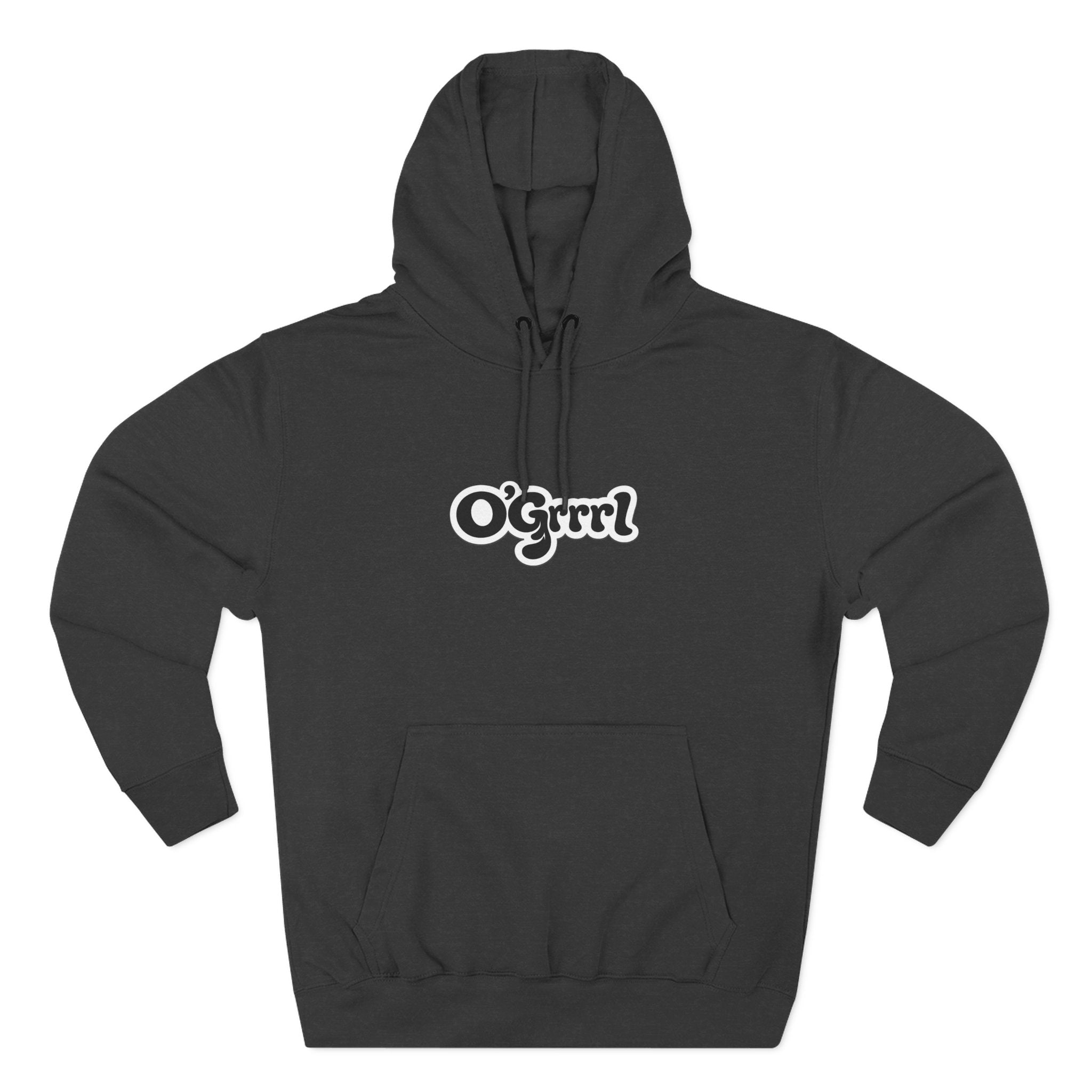 O'Grrl Logo Hoodie — Retro Script Fleece Pullover