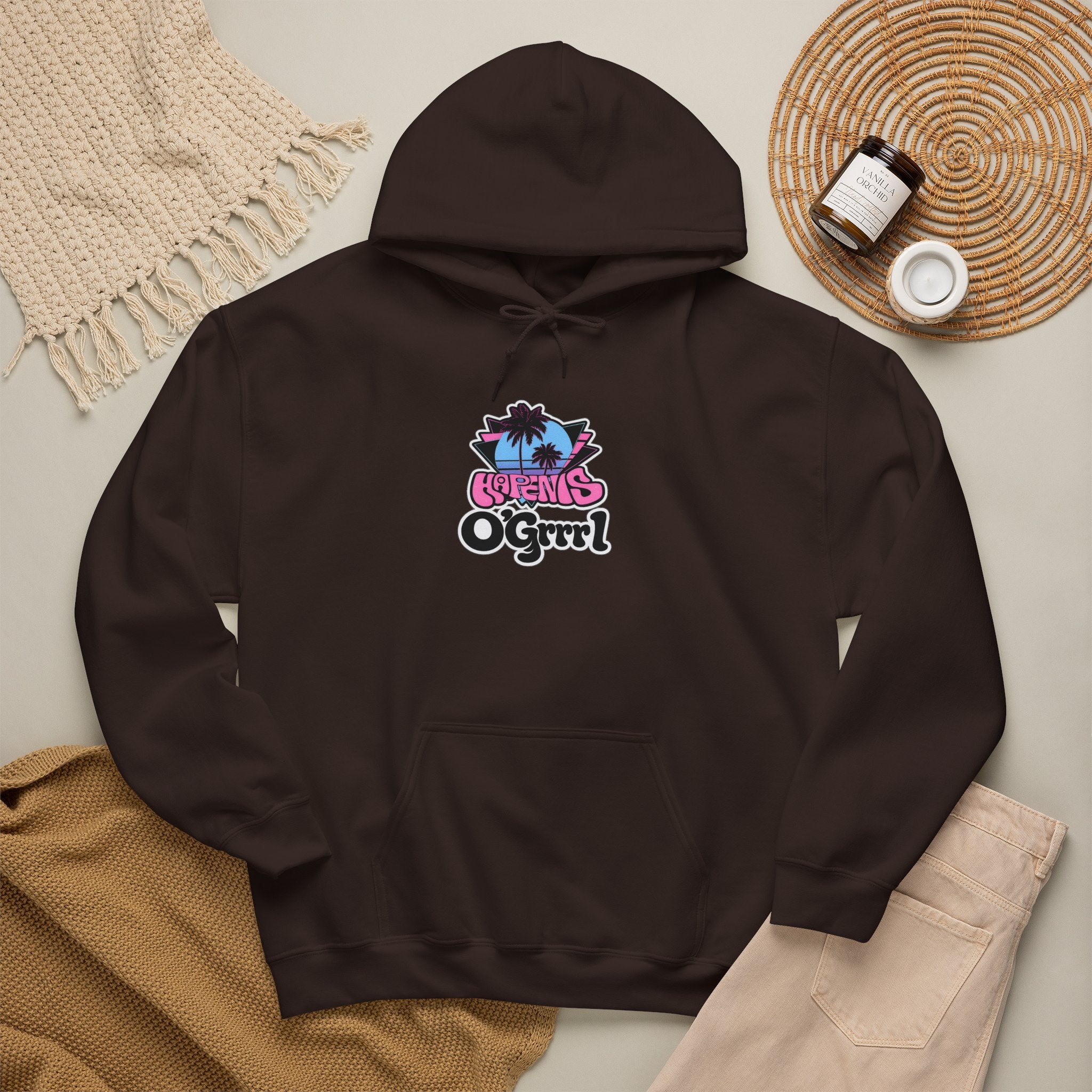 Happiness O’Grrrl..Graphic Hoodie