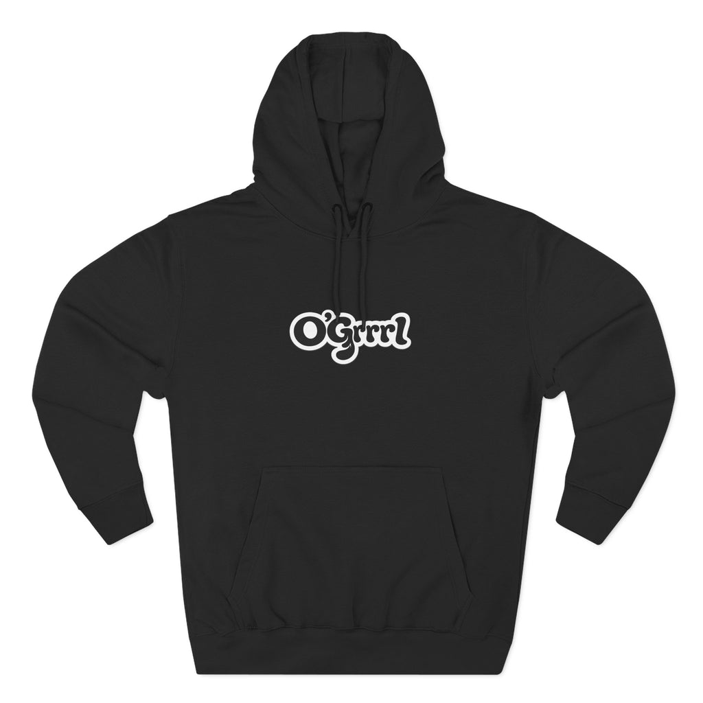 O'Grrl Logo Hoodie — Retro Script Fleece Pullover