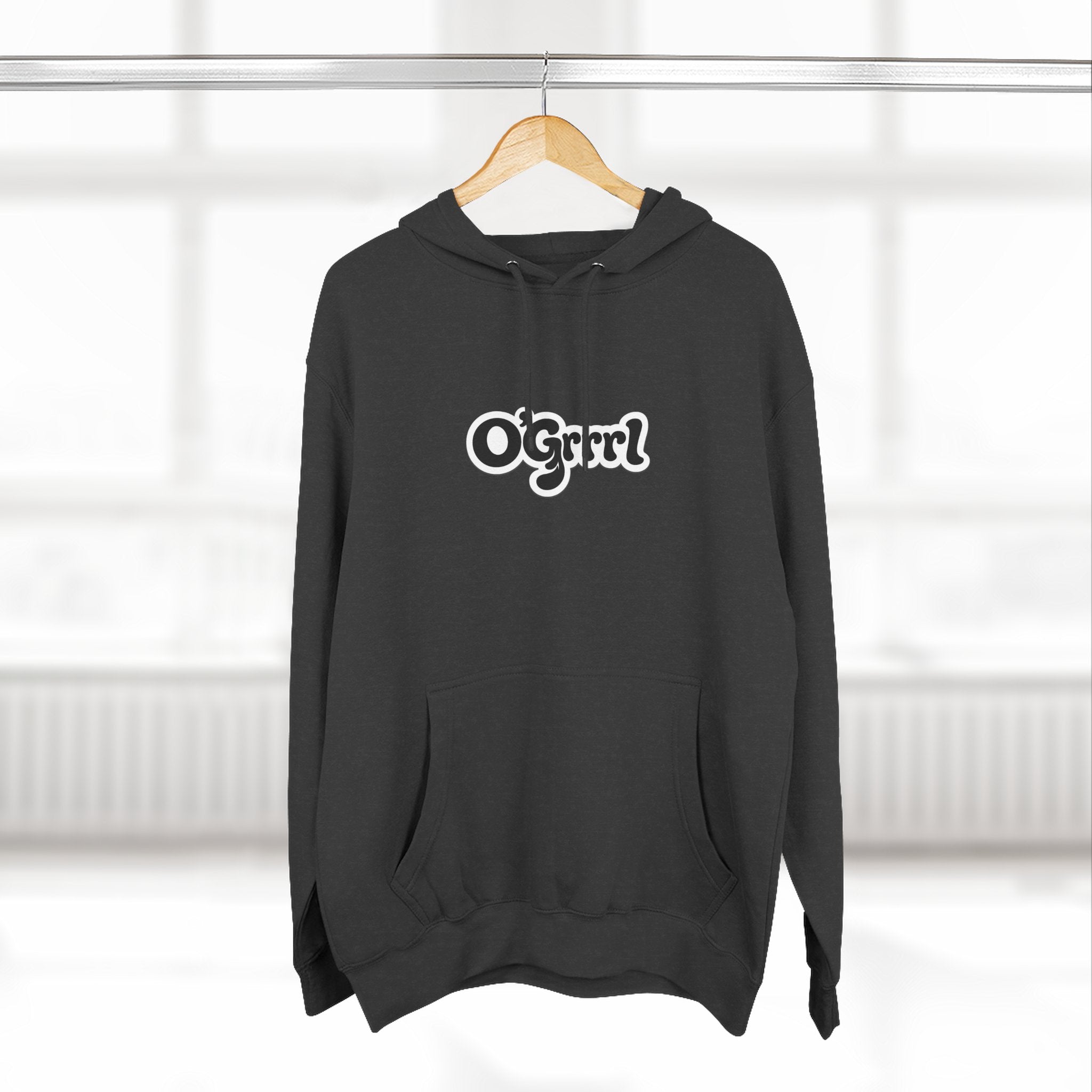 O'Grrl Logo Hoodie — Retro Script Fleece Pullover