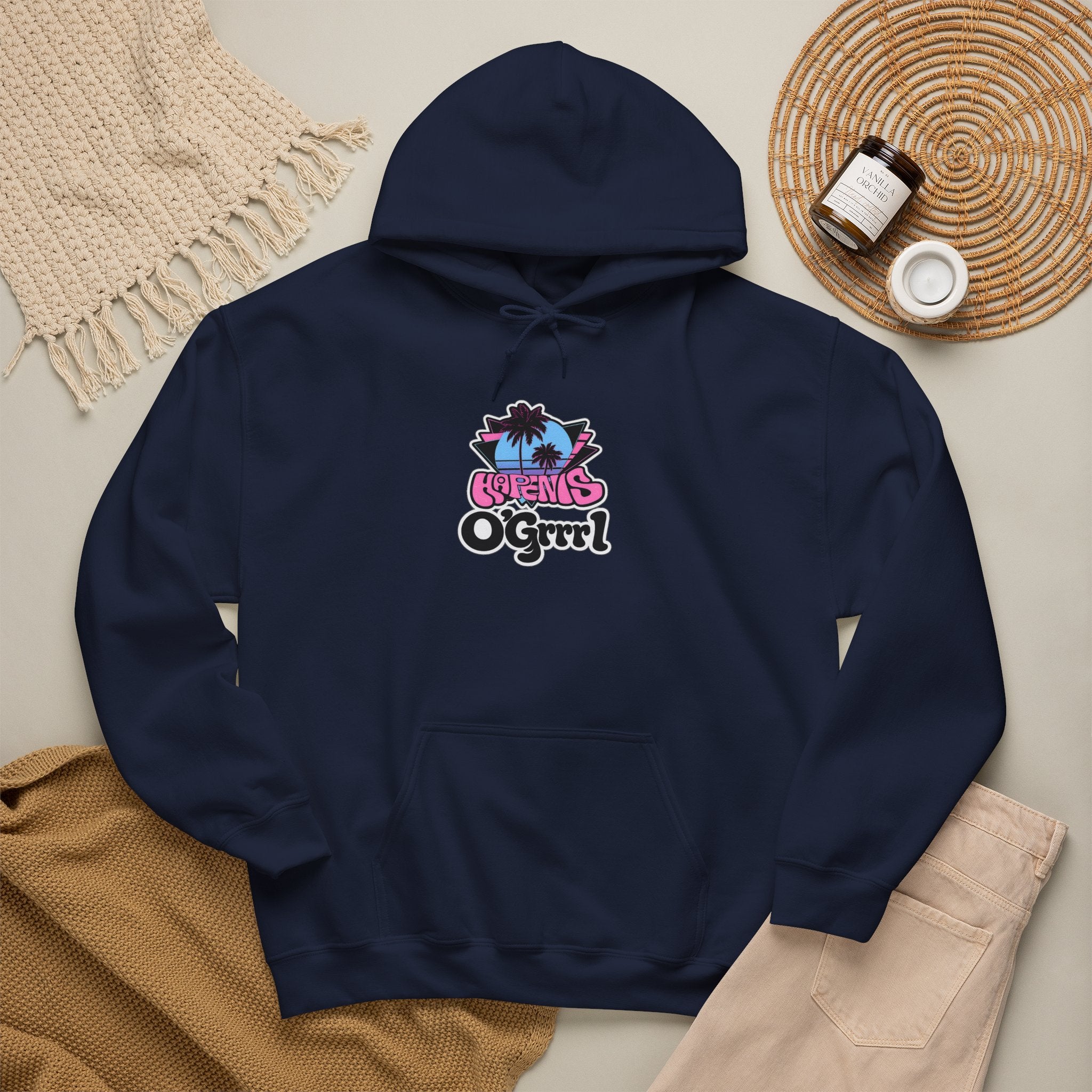 Happiness O’Grrrl..Graphic Hoodie